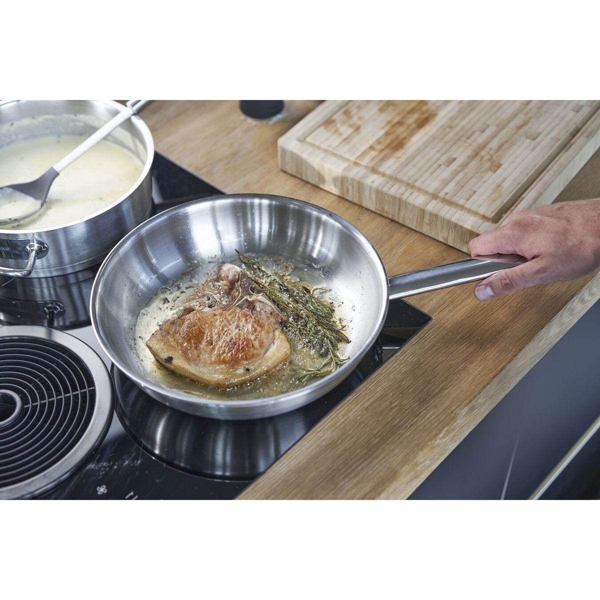 Zwilling frying Pan Zwilling Pro Frying Pan High Sided 28cm 18/10 Stainless Steel (7042627862617)