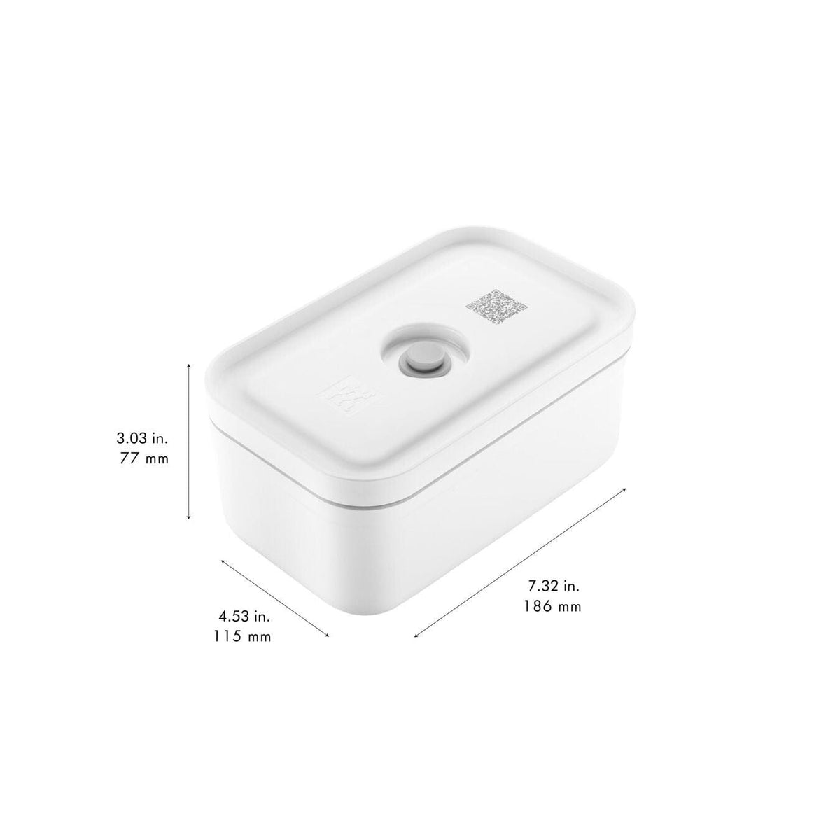 Zwilling homeware Zwilling Fresh & Save Vacuum Plastic Lunch Box Large White 1.60 Litre (7042277408857)