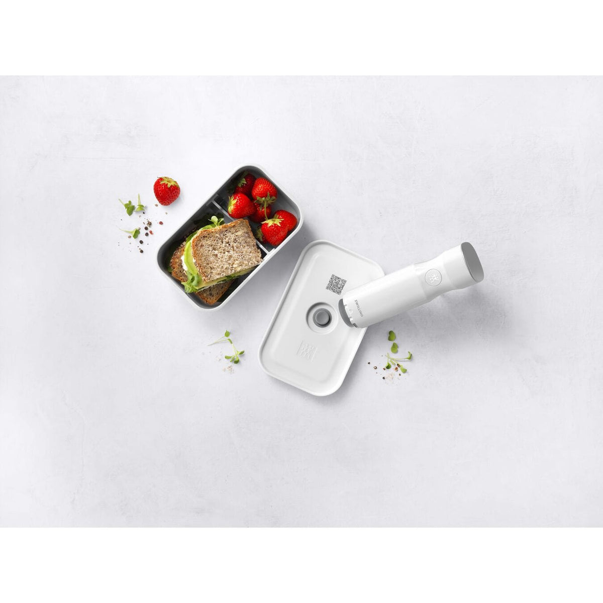 Zwilling homeware Zwilling Fresh & Save Vacuum Plastic Lunch Box Medium White (7042272362585)