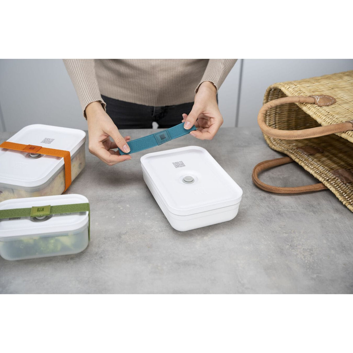Zwilling homeware Zwilling Fresh & Save Vacuum Plastic Lunch Box Medium White (7042272362585)