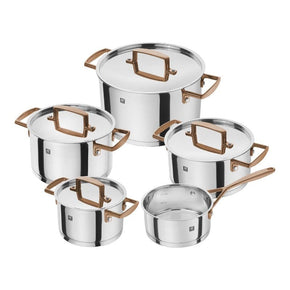 Zwilling Pots Set Zwilling Twin Bellasera Cookware Set 9 Piece 18/10 Stainless Steel (7039406145625)