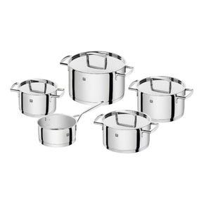 Zwilling Pots Set Zwilling Twin Passion Cookware Set 9 Piece 18/10 Stainless Steel (2061592232025)