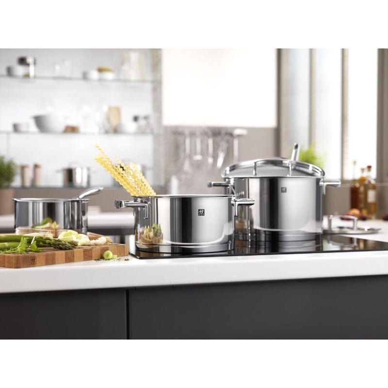 Zwilling Pots Set Zwilling Twin Passion Cookware Set 9 Piece 18/10 Stainless Steel (2061592232025)