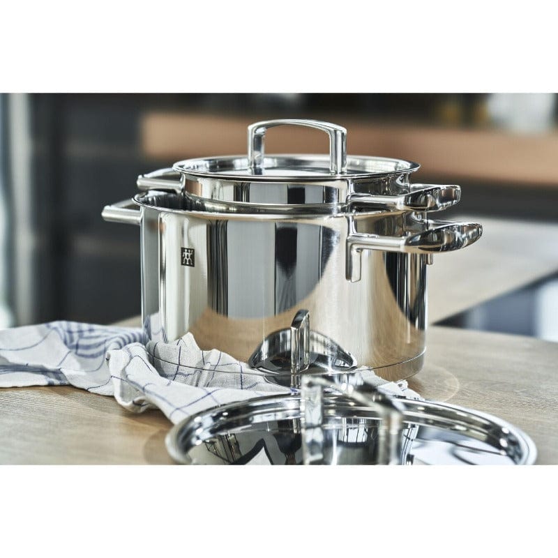 Zwilling Pots Set Zwilling Twin Passion Cookware Set 9 Piece 18/10 Stainless Steel (2061592232025)
